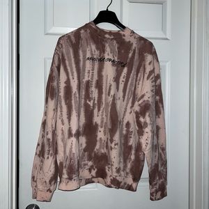 NWOT Reclaimed Vintage Mauve Pink Acid Wash Lightweight Sweatshirt - size SMALL